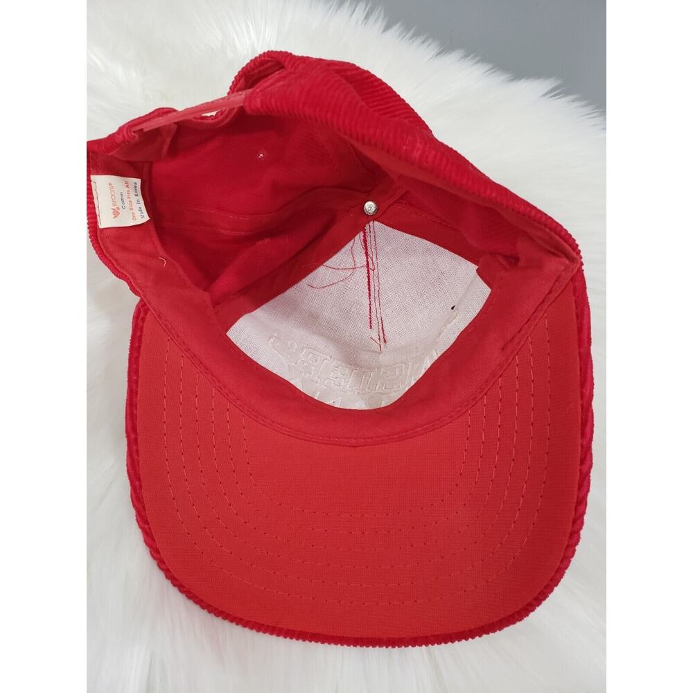 Vintage Indiana Hoosiers Spellout SnapBack Corduroy Hat 80s Ncaa‎ - Picture 3 of 6